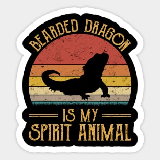 Bearded Dragon Is My Spirit Animal Sticker